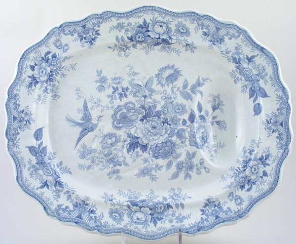 Meat Dish or Platter with tree and well c1865